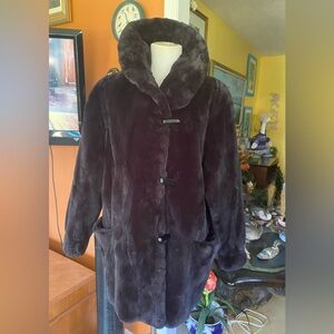 Pino Black Sheared Mink Jacket - Large